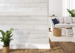 lot 2 image: 220 Sq Ft From the Forest Picket Fence Self Stick Wood Wall Planks With Finishing Accessories
