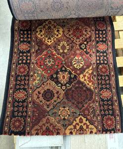 lot 41 image: 24 Linear Feet Couristan Baktiari Midnight 26 W Runner