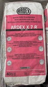 lot 27 image: 5 Bags ARDEX X 7 R Rapid Set Flexible Tile and Stone Mortar