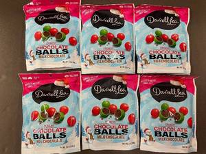 Lot of 6 Darrell Lea Crunchy Chocolate Balls Milk Chocolate 5.6 oz Bags