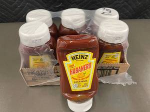 GA 5 - 6-Pack Heinz Habanero Tomato Ketchup - 14 oz Bottles