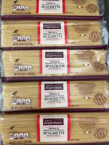 2 bck - Set of 5 Premium Bronze Cut Spaghetti Pasta - 16 oz Each