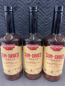 Set of 3 Bella Sun Luci Chipotle Sun-Dried Tomato Bloody Mary Mix 32 FL OZ