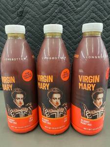 Set of 3 Longbottom Virgin Mary Bloody Mary Mix 33.8 Fl Oz Bottles