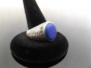 .925 Sterling Silver Lapis Lazuli Ring Size 10