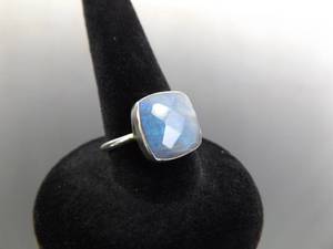 .925 Sterling Silver Labradorite Ring Size 5.5