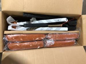 lot 2 image: Caramel Office Guest Chair Set of 2, Leather Executive Waiting Room Chairs, Lobby Reception Chairs with Padded Arm Rest Customer Returns See Pictures