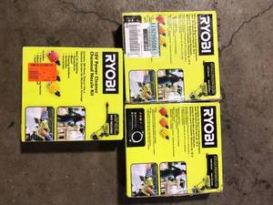 lot 8 image: Lot of 3 RYOBI EZClean Power Cleaner Chemical Nozzle Kit Customer Returns See Pictures