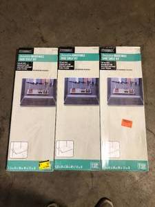 lot 12 image: Lot of 3 Everbilt 5.25 H 5-Pair White Vinyl Shoe Rack Customer Returns See Pictures