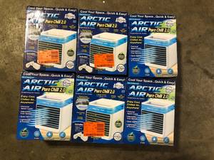 lot 23 image: ARCTIC AIR 76 CFM 4 Speed Portable Evaporative Cooler for 45 sq. ft. Lot of 6 Customer Returns See pictures