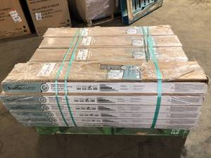 lot 32 image: TrafficMaster Hawks Edge Maple 8 mm T x 7.5 in. W Water Resistant Laminate Wood Flooring (23.7 sqftcase) 25 Boxes Customer Returns
