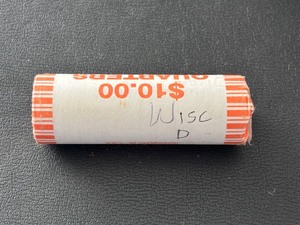 lot 48 image: Roll of Wisconsin Quarters