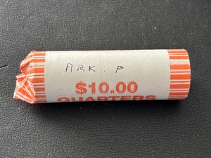 lot 51 image: Roll of Arkansas Quarters