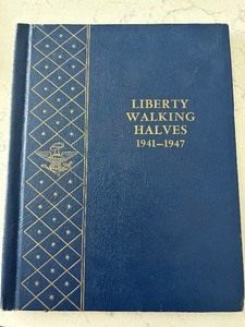 lot 38 image: Walking Liberty Half Dollar Book 1941-1947