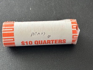 lot 44 image: Roll of Massachusetts Quarters