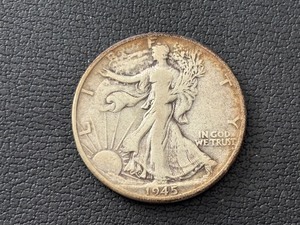 lot 30 image: 1945 Walking Liberty Half Dollar
