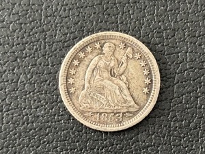 lot 1 image: 1853-O Half Dime