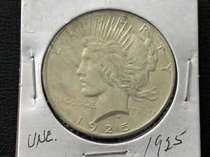 lot 12 image: 1925 Peace Dollar