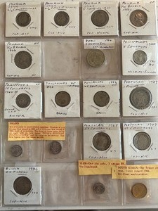 lot 107 image: Foreign Coins Panama, Peru, Philippines, Portugal, Russia, Siam
