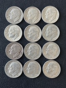 lot 87 image: Silver Roosevelt Dimes