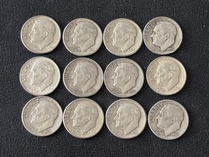lot 88 image: Silver Roosevelt Dimes