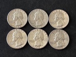 lot 89 image: Silver Washington Quarters