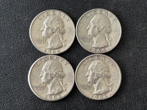lot 90 image: Silver Washington Quarters