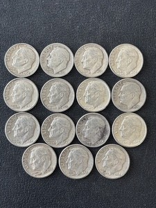 lot 94 image: Silver Roosevelt Dimes