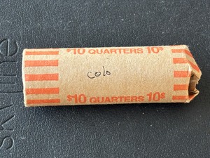 lot 84 image: Roll of Colorado Quarters