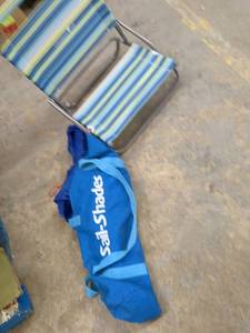 Portable Sail-Shades Canopy with Carry Bag, Beach Chair
