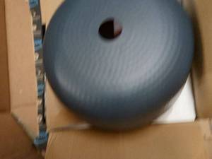 2 Blue metal light fixtures