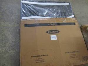 UniFlame Black Finish Fireplace Screen - 1 Panel (44 in x 33 in)