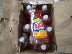 Lot of 10 Ajax Ultra Dish Liquid - Orange Scent - 21 Fl Oz Bottles