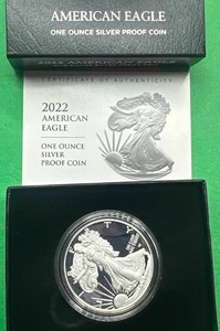 2022 1oz .999 Silver Proof American Eagle