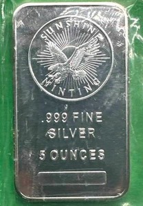 5oz .999 Silver Bar
