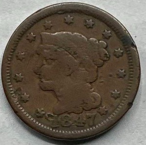 1847 Large Cent Penny
