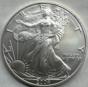 2004 1oz .999 Silver American Eagle