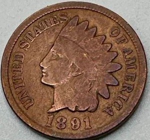 1891 Indian Head Penny