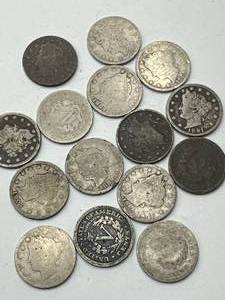 Lot of 15 Liberty V Nickels