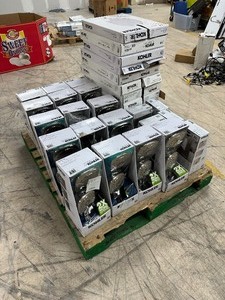 Pallet Full Of 21 Kohler ( 16 ) Adjuste & ( 5 ) Proccesso Shower Heads & 13 Kohler Slow Close Toilet Seats - Open Box Untested