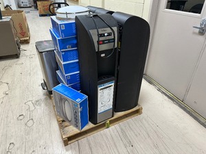 Pallet of 5 Culligan Water Coolers  Heaters, 1 Step Trash Can, & 10 14 LED Ceiling Light Fixtures - Untested Customer Returns