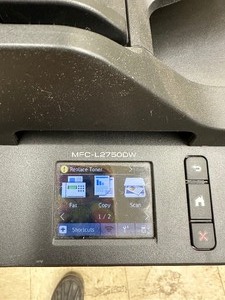 Brother Laser Printer Model # MFC-L2750DW - Powers On - Not Tested Needs Ink