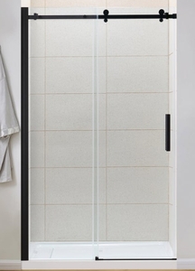 OVE Decors Kelsey Tempered Glass Shower Door - Matte Black # 1310350