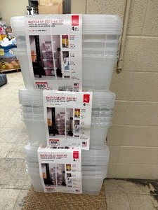 3 4 Packs of Small Storage Bins