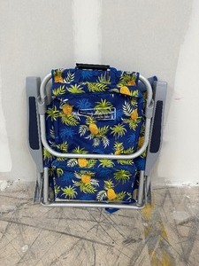 Tommy Bahama - Backpack Beach Chair with Built In Cooler - Has Straps So Wear It Like A Backpack  ) - Used Good Condition Pineapples