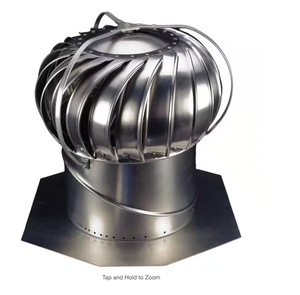 3 Roof Vent Wind Turbines - New Open Box Master Flow 12 in. Weathered Wood Galvanized Steel Internally Braced Dual-Bearing Wind Roof Turbine