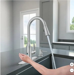 New Moen Cadia Touchless Pull Down Kitchen Faucet - Stainless Steel