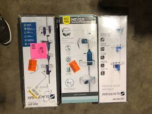 Lot of 3 Glacier Bay Shower Pole Caddys Customer Returns See Pictures