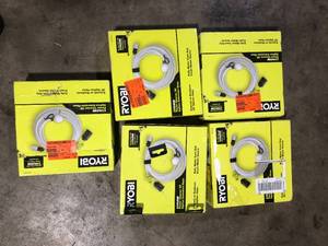 Lot of 5 RYOBI EZClean Power Cleaner 20 ft. Pressure Washer Hose Customer Returns See Pictures