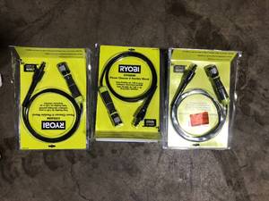 Lot of 3 RYOBI EZClean Power Cleaner 6 ft. Flexible Wand Customer Returns See Pictures